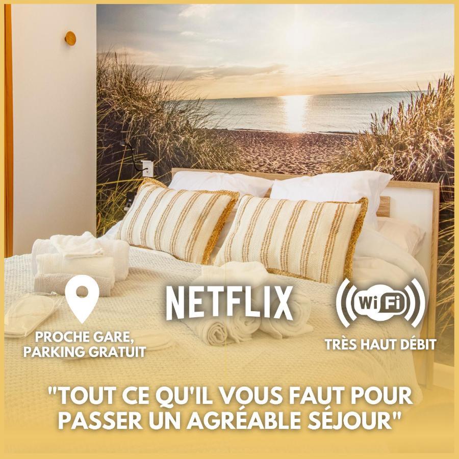 Châlons-en-Champagne Soleil D'Ete - Netflix & Wifi - Balcon - Climatisation - Parking Gratuit - Check-In 24H24 - Emplacement Velos - Goodmarning מראה חיצוני תמונה