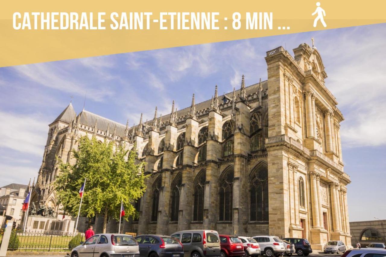 Châlons-en-Champagne Soleil D'Ete - Netflix & Wifi - Balcon - Climatisation - Parking Gratuit - Check-In 24H24 - Emplacement Velos - Goodmarning מראה חיצוני תמונה